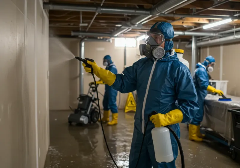 Basement Sanitization and Antimicrobial Treatment process in Luverne, AL